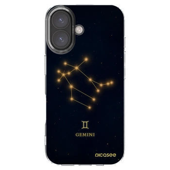 Picasee silikónový prehľadný obal pre Apple iPhone 16 - GEMINI