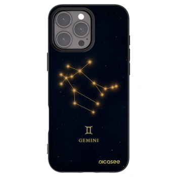 Picasee silikónový čierny obal pre Apple iPhone 16 Pro Max - GEMINI