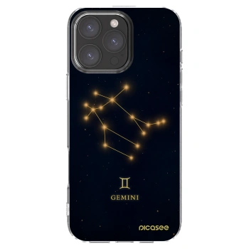 Picasee silikónový prehľadný obal pre Apple iPhone 16 Pro Max - GEMINI