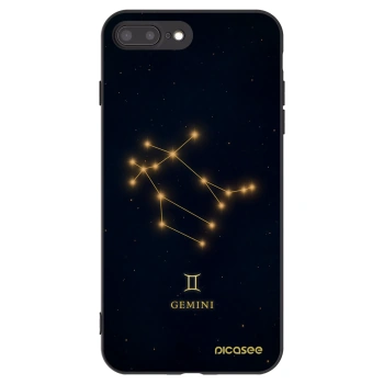 Picasee silikónový čierny obal pre Apple iPhone 8 Plus - GEMINI