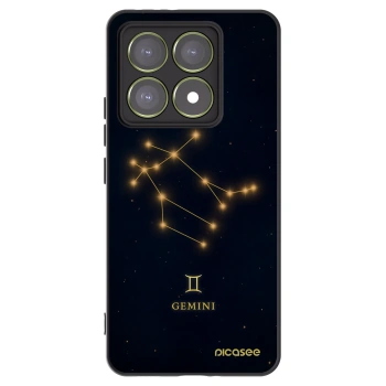 Picasee silikónový čierny obal pre Xiaomi 14T - GEMINI