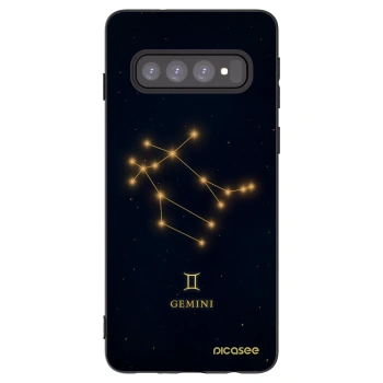 Picasee silikónový čierny obal pre Samsung Galaxy S10 G973 - GEMINI