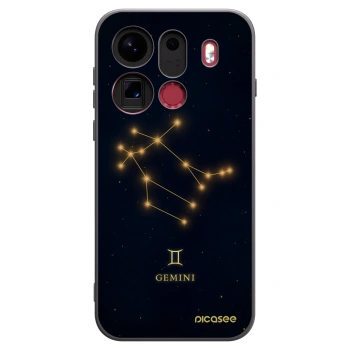 Picasee silikónový čierny obal pre OPPO Find X9 Pro - GEMINI
