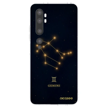 Picasee silikónový prehľadný obal pre Xiaomi Mi Note 10 (Pro) - GEMINI