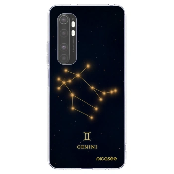 Picasee silikónový prehľadný obal pre Xiaomi Mi Note 10 Lite - GEMINI