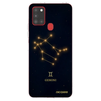Picasee silikónový prehľadný obal pre Samsung Galaxy A21s - GEMINI