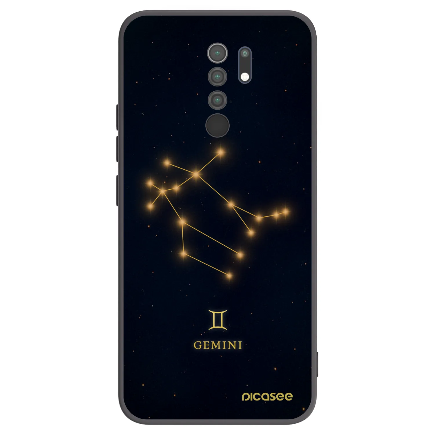 Picasee silikónový čierny obal pre Xiaomi Redmi 9 - GEMINI