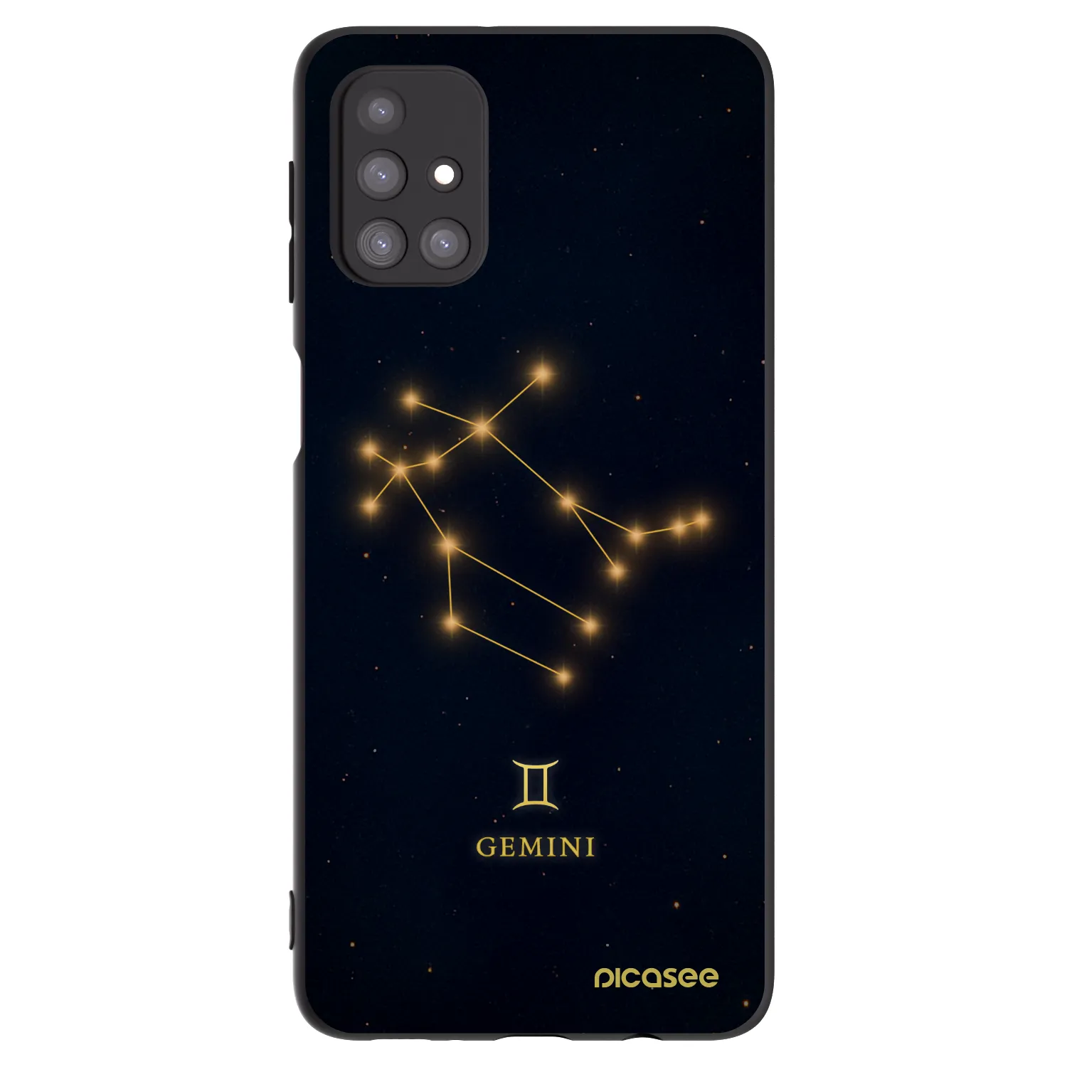 Picasee silikónový čierny obal pre Samsung Galaxy M31s - GEMINI