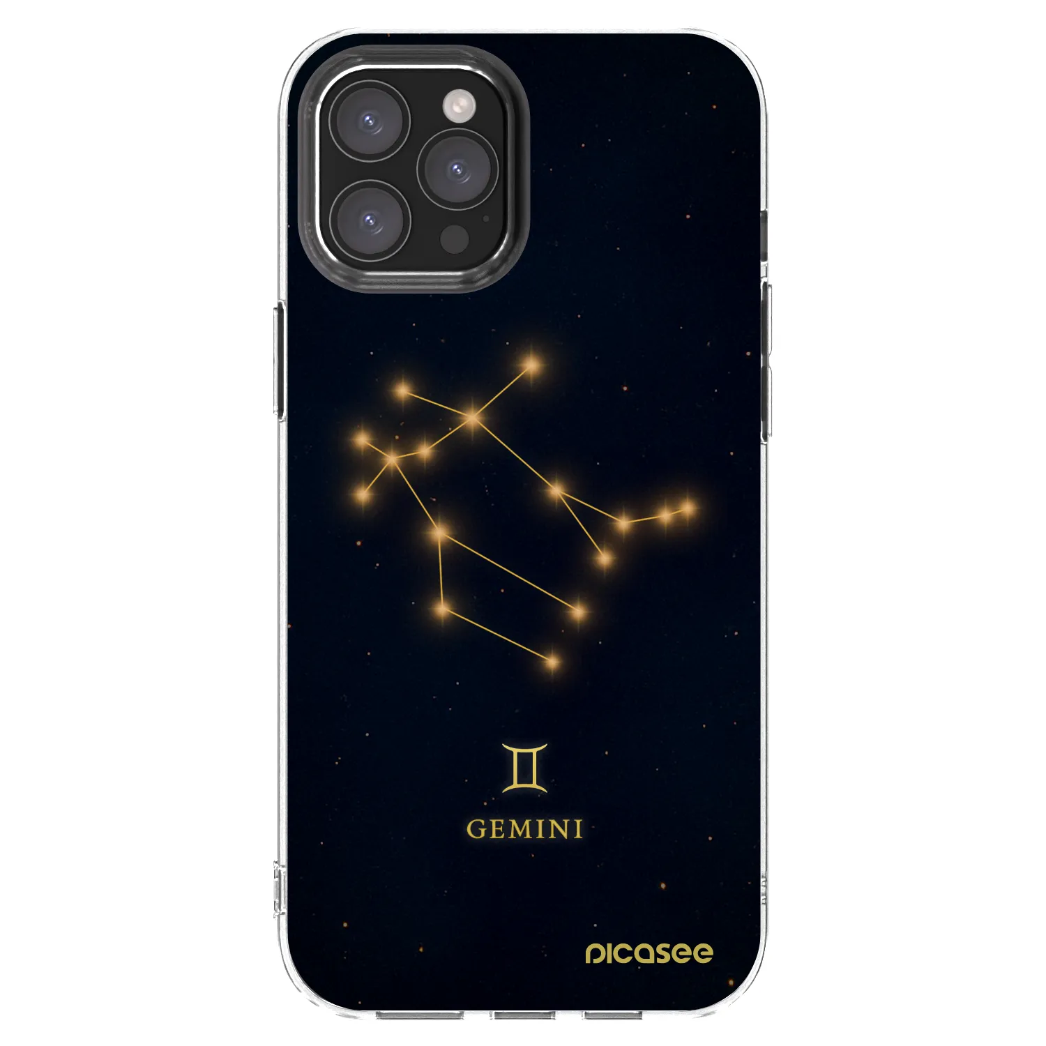 Picasee silikónový prehľadný obal pre Apple iPhone 12 Pro Max - GEMINI