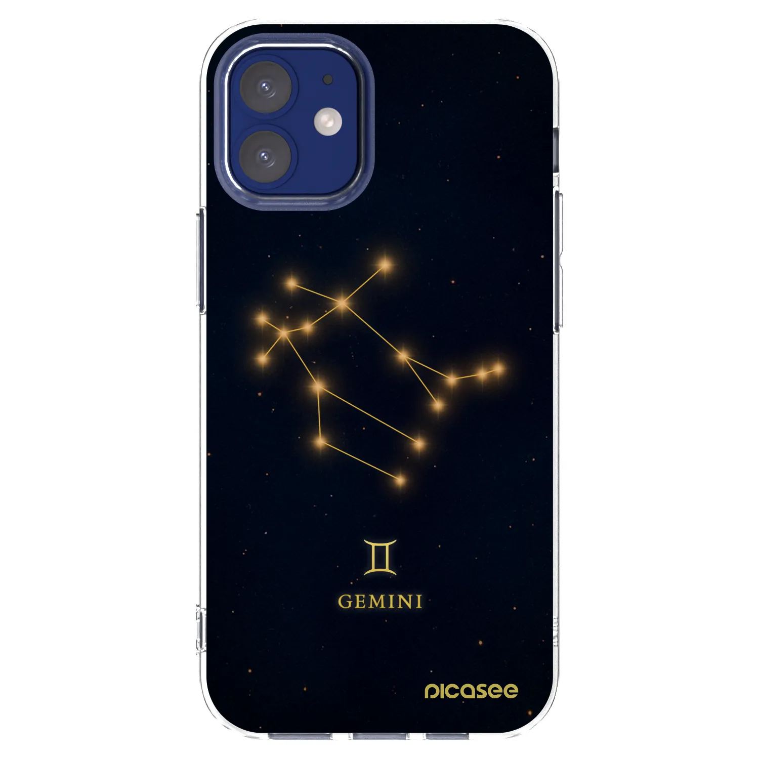 Picasee silikónový prehľadný obal pre Apple iPhone 12 mini - GEMINI