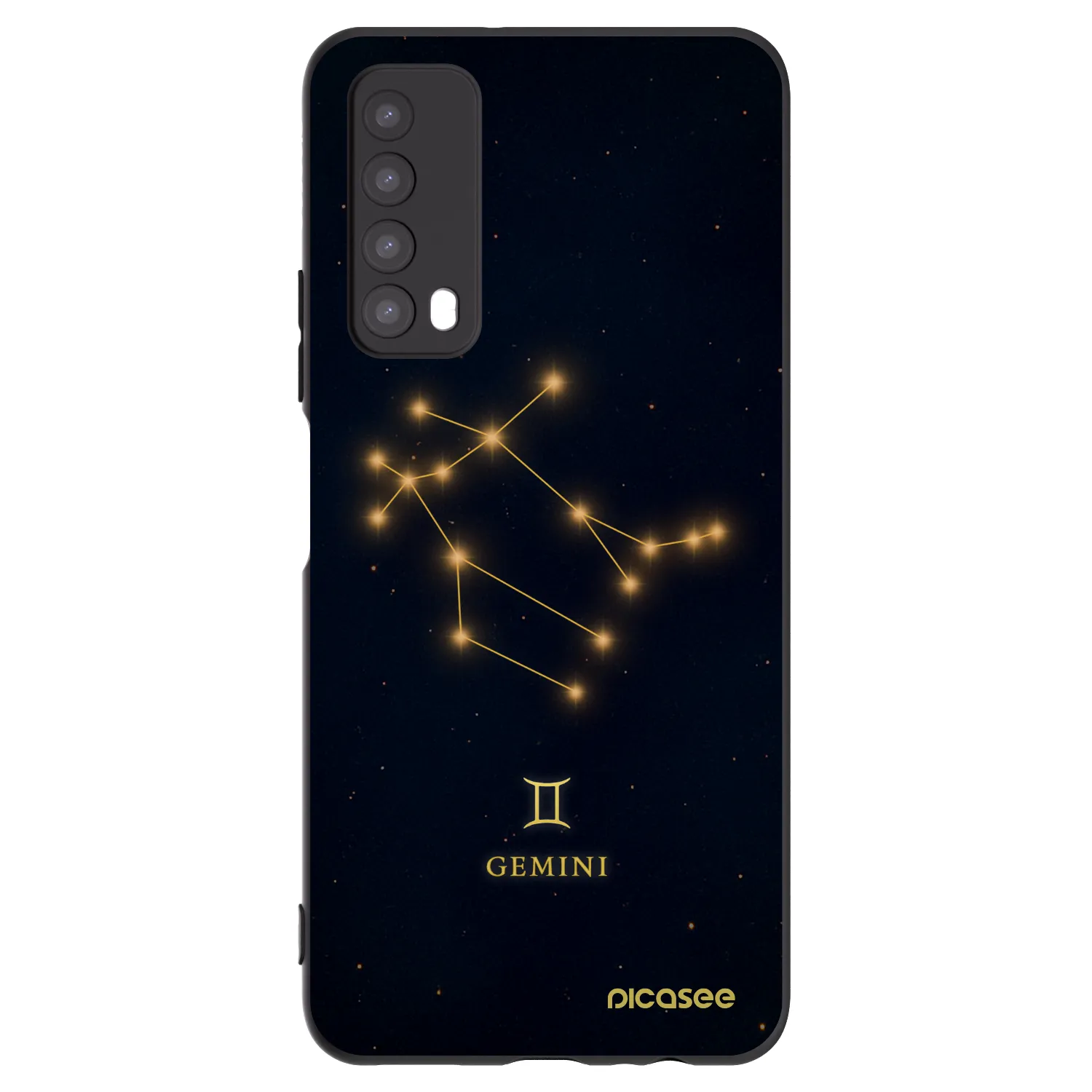 Picasee silikónový čierny obal pre Huawei P Smart 2021 - GEMINI