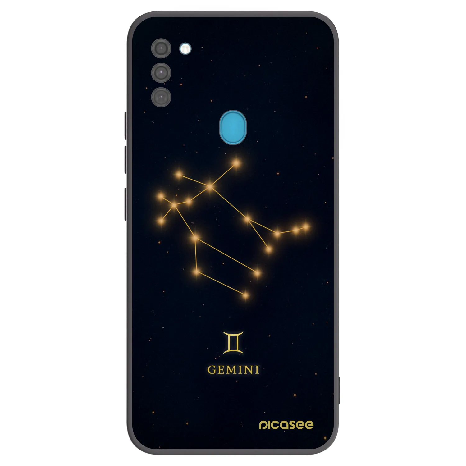 Picasee silikónový čierny obal pre Samsung Galaxy M11 - GEMINI