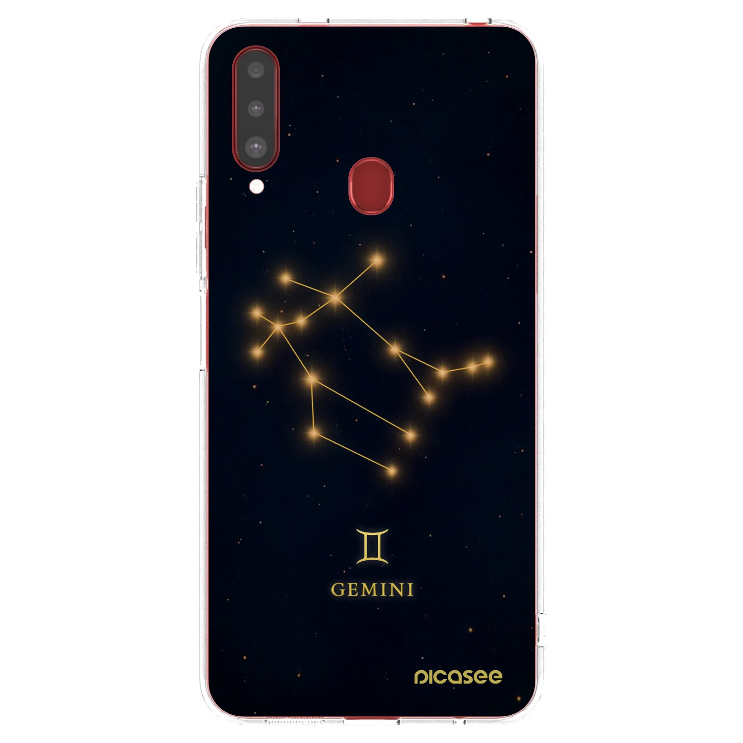 Picasee silikónový prehľadný obal pre Samsung Galaxy A20s - GEMINI