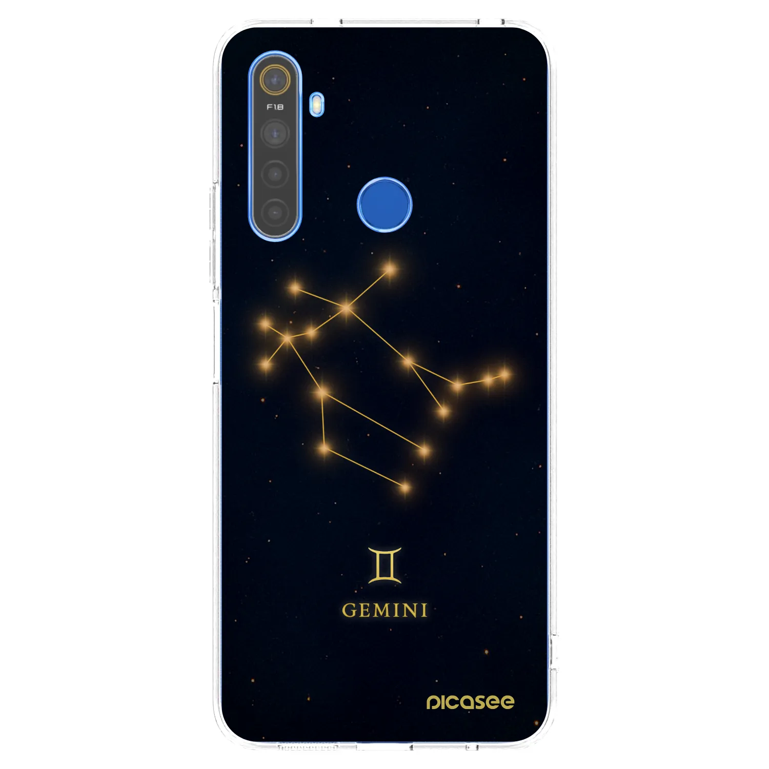 Picasee silikónový prehľadný obal pre Realme 5 - GEMINI