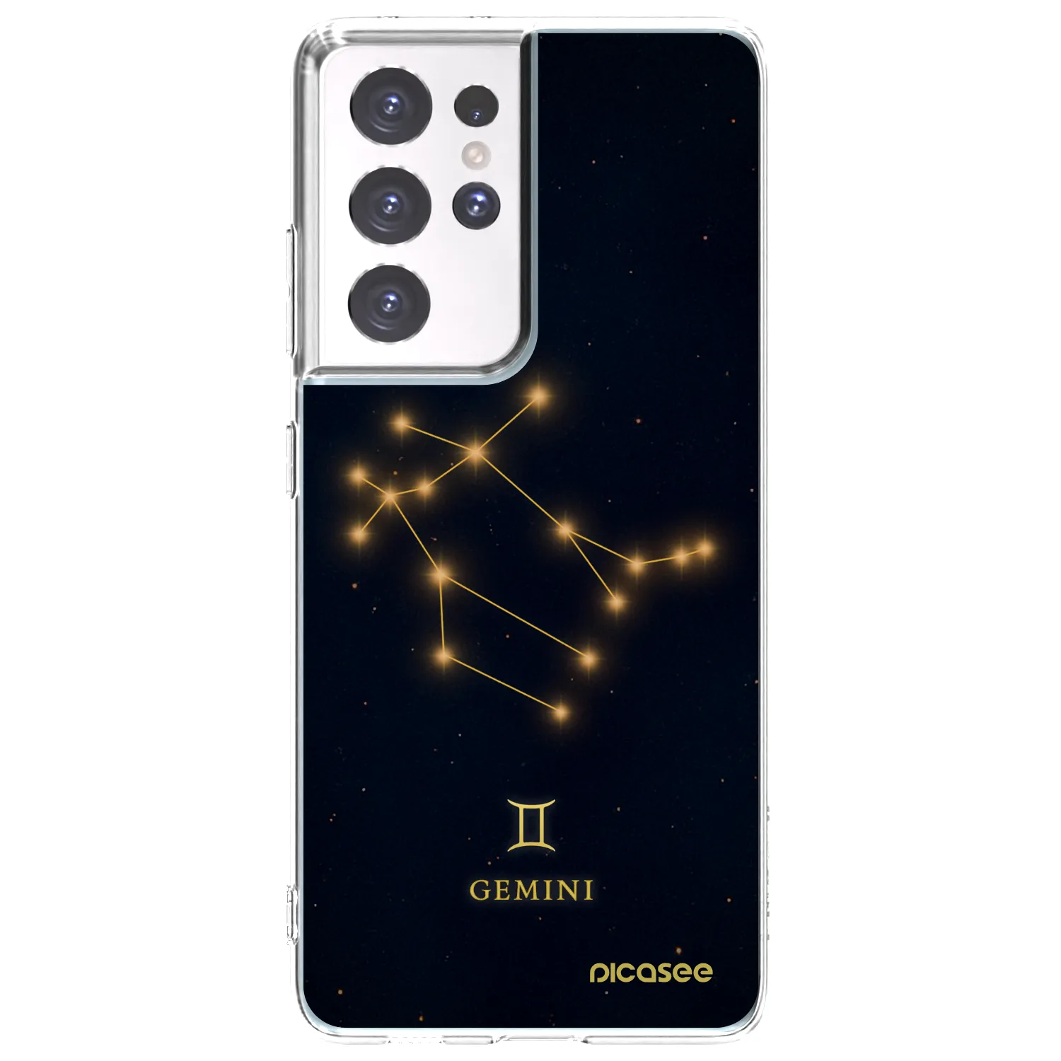 Picasee silikónový prehľadný obal pre Samsung Galaxy S21 Ultra 5G G998B - GEMINI