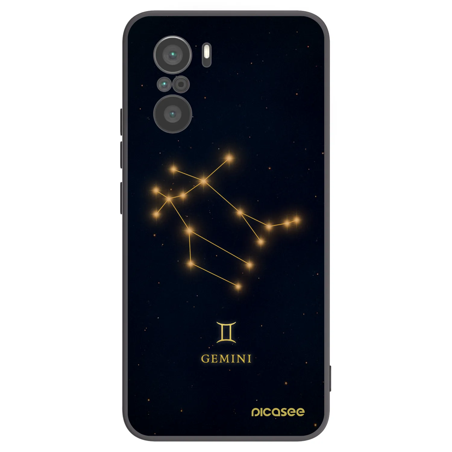 Picasee silikónový čierny obal pre Xiaomi Poco F3 - GEMINI