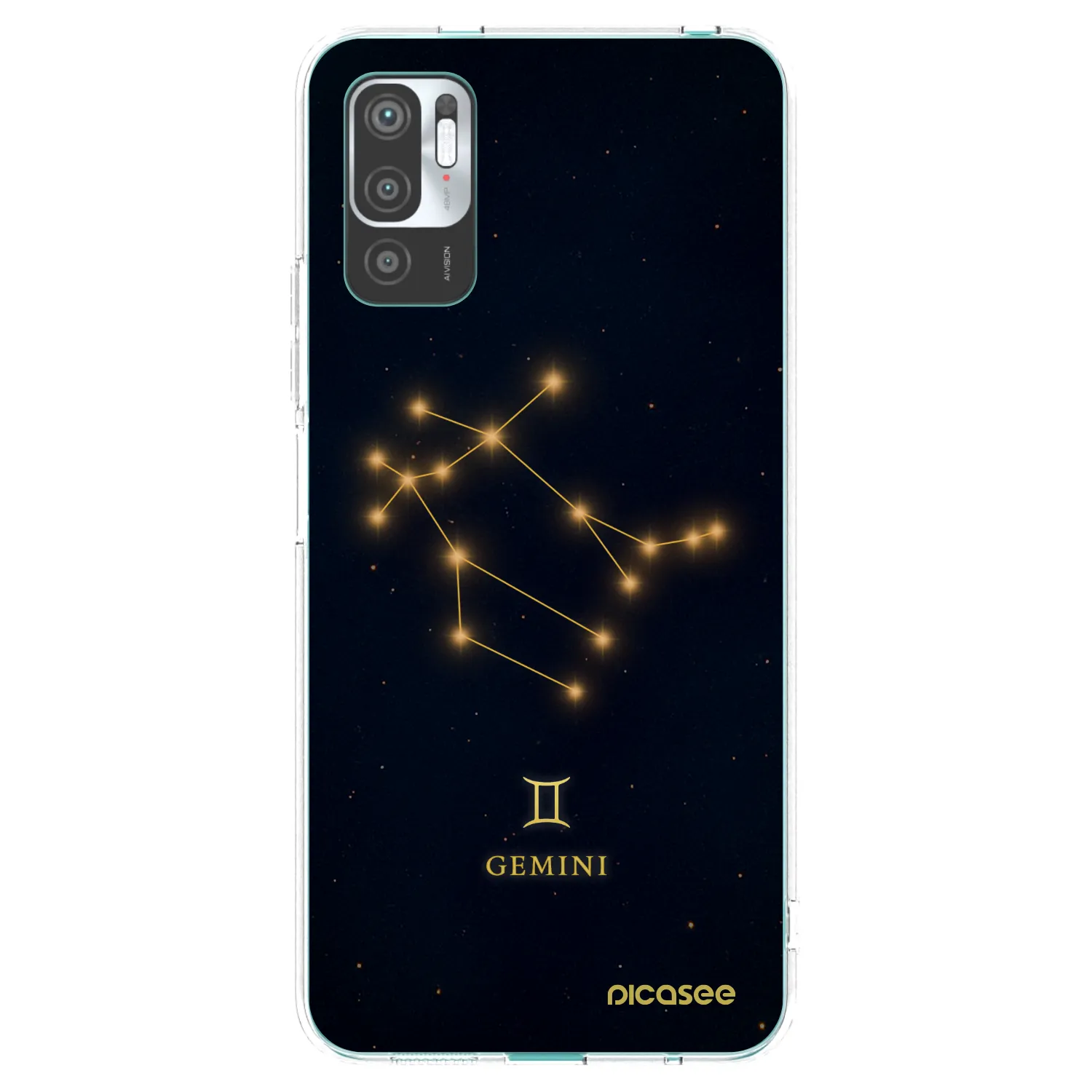 Picasee silikónový prehľadný obal pre Xiaomi Redmi Note 10 5G - GEMINI