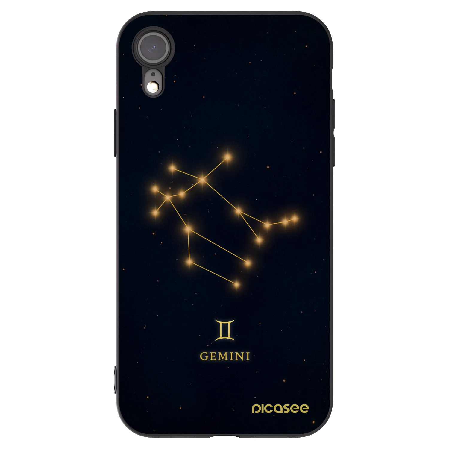 Picasee silikónový čierny obal pre Apple iPhone XR - GEMINI