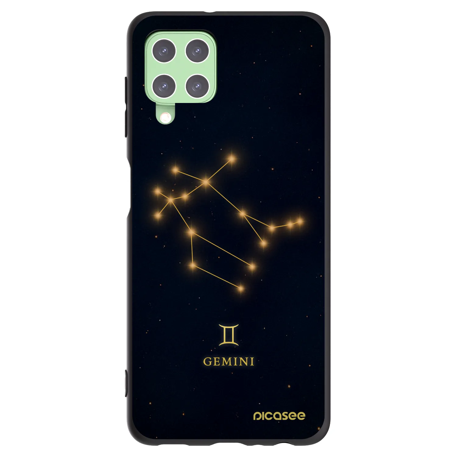 Picasee silikónový čierny obal pre Samsung Galaxy A22 A225F 4G - GEMINI