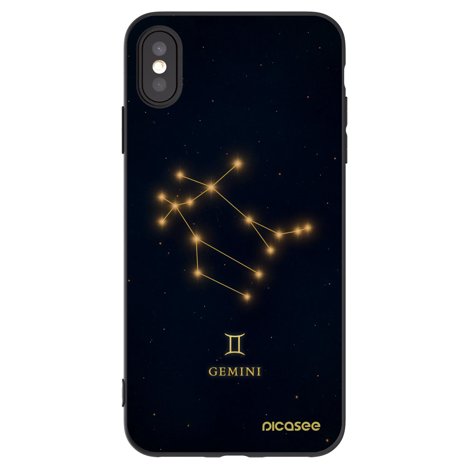 Picasee silikónový čierny obal pre Apple iPhone XS Max - GEMINI