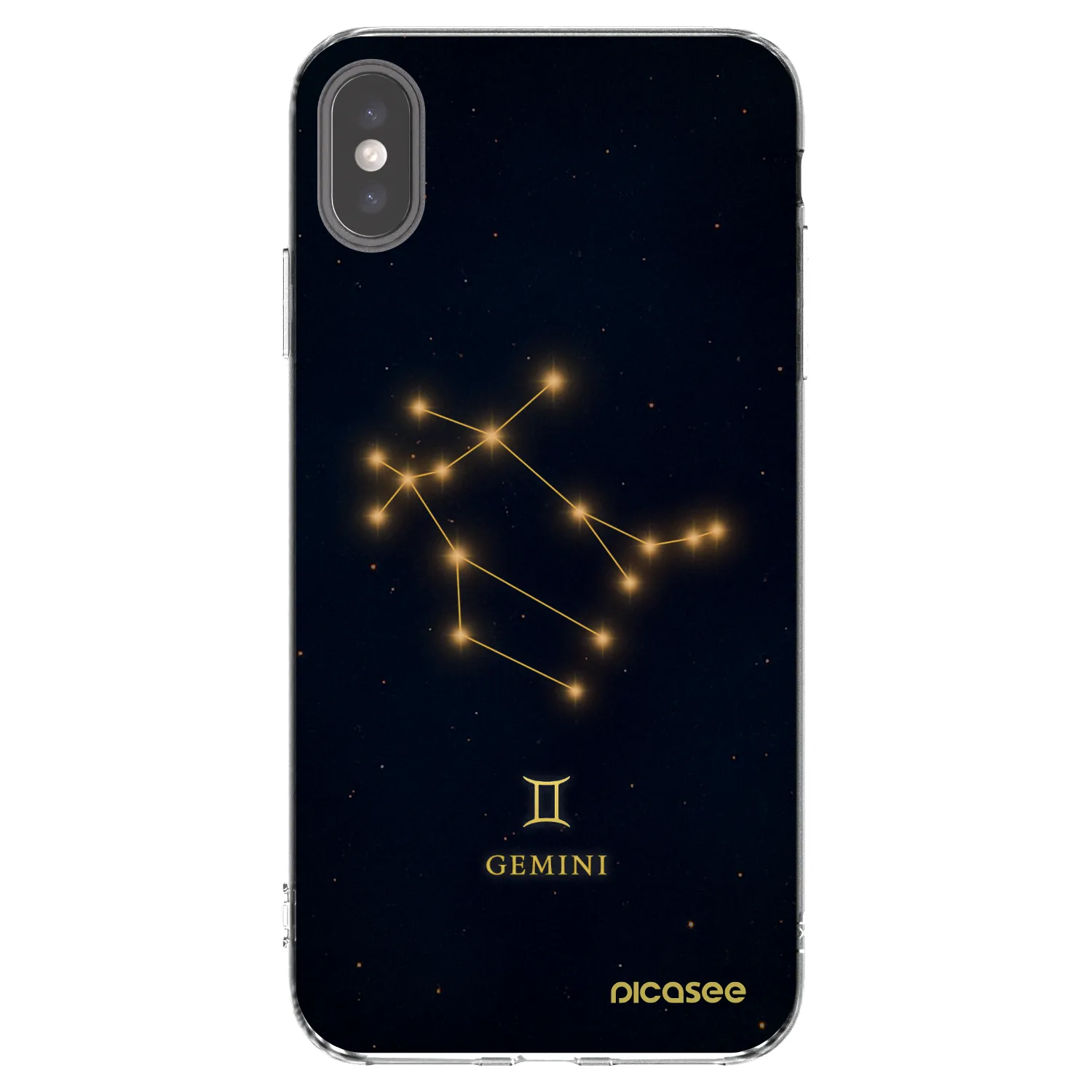 Picasee silikónový prehľadný obal pre Apple iPhone XS Max - GEMINI