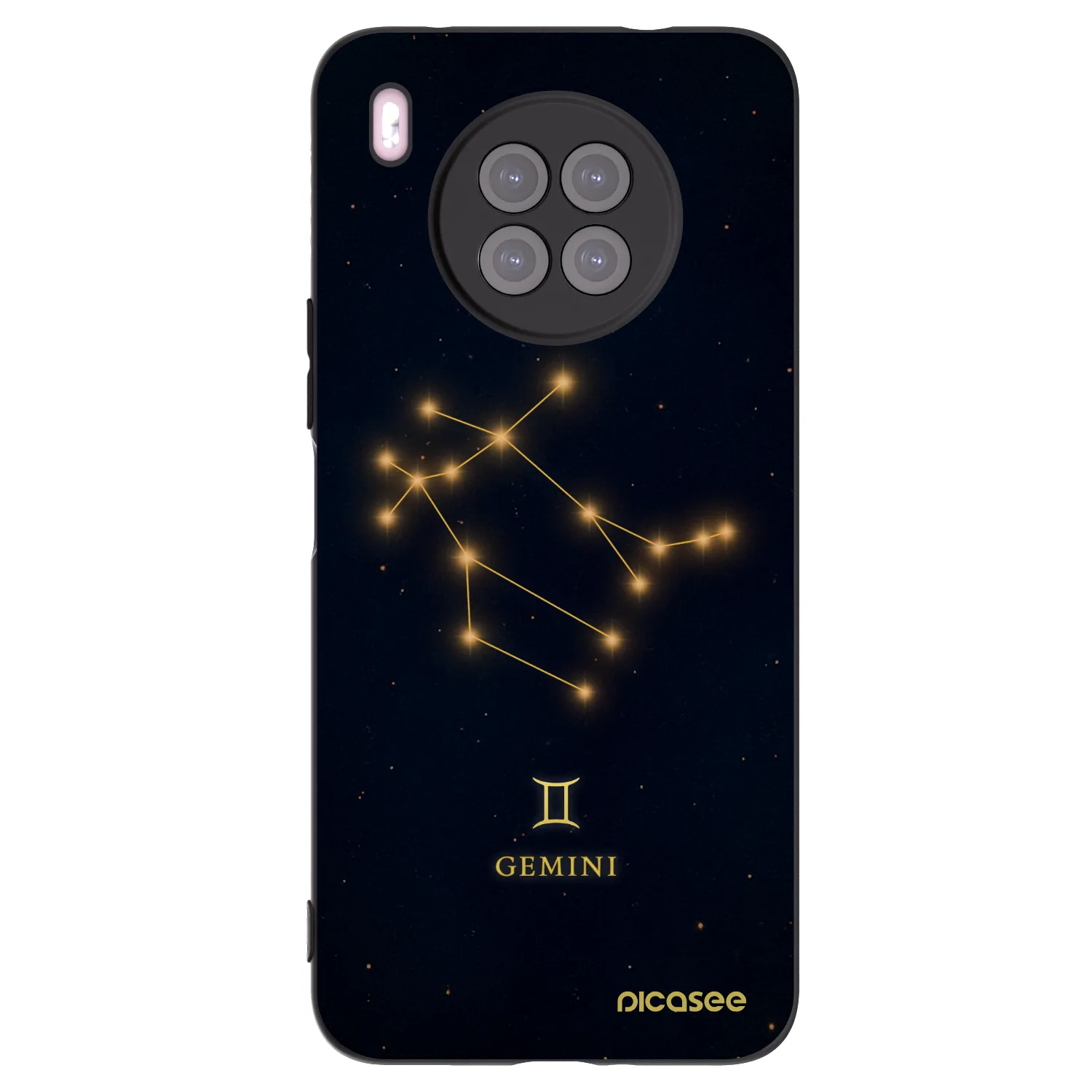 Picasee silikónový čierny obal pre Huawei Nova 8i - GEMINI