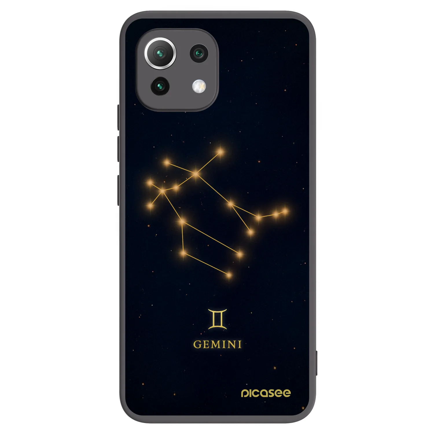 Picasee silikónový čierny obal pre Xiaomi 11 Lite 5G NE - GEMINI