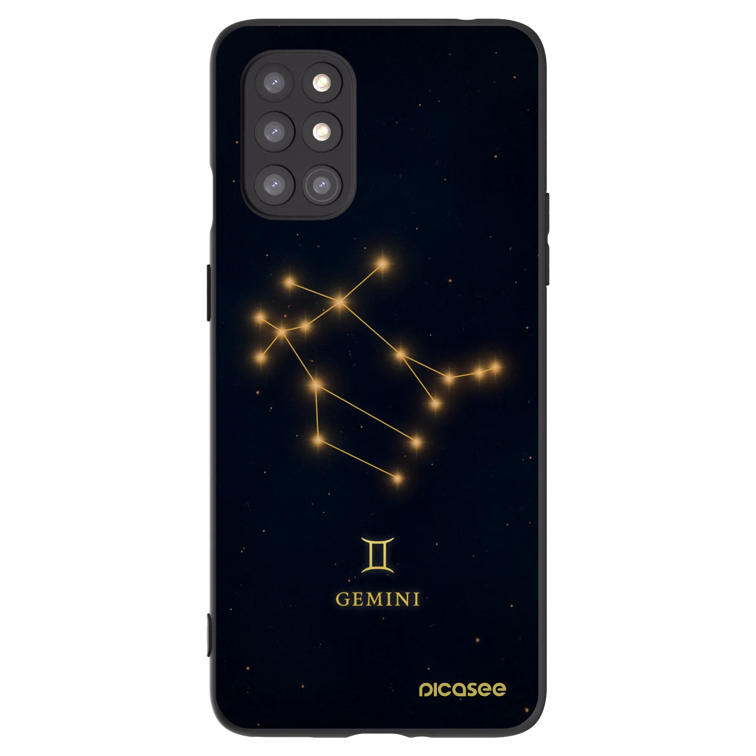 Picasee silikónový čierny obal pre OnePlus 8T - GEMINI