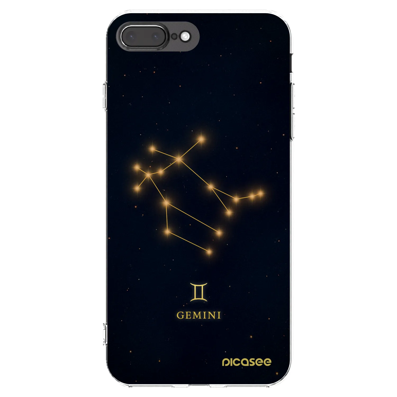 Picasee silikónový prehľadný obal pre Apple iPhone 7 Plus - GEMINI