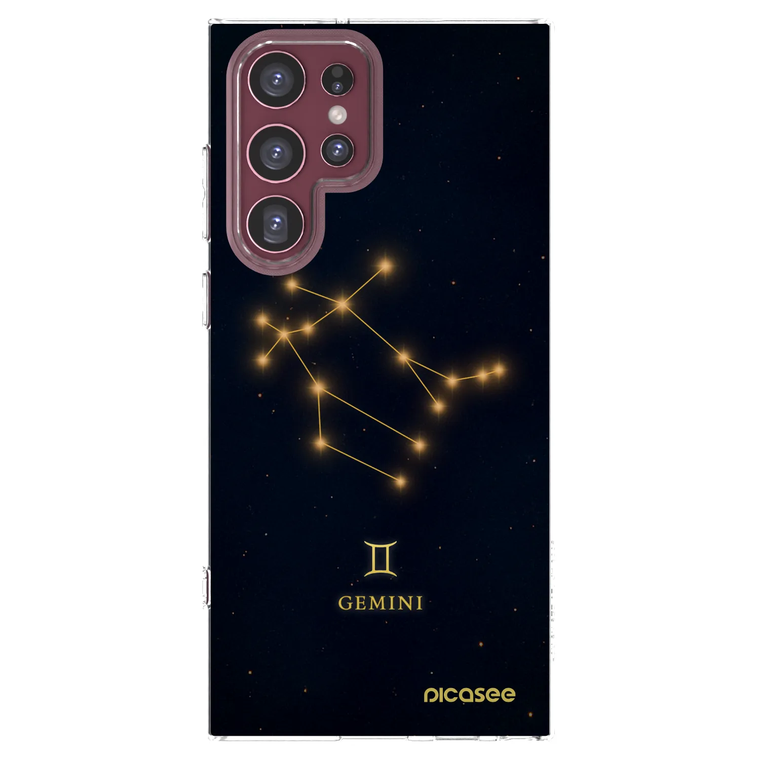 Picasee silikónový prehľadný obal pre Samsung Galaxy S22 Ultra 5G - GEMINI