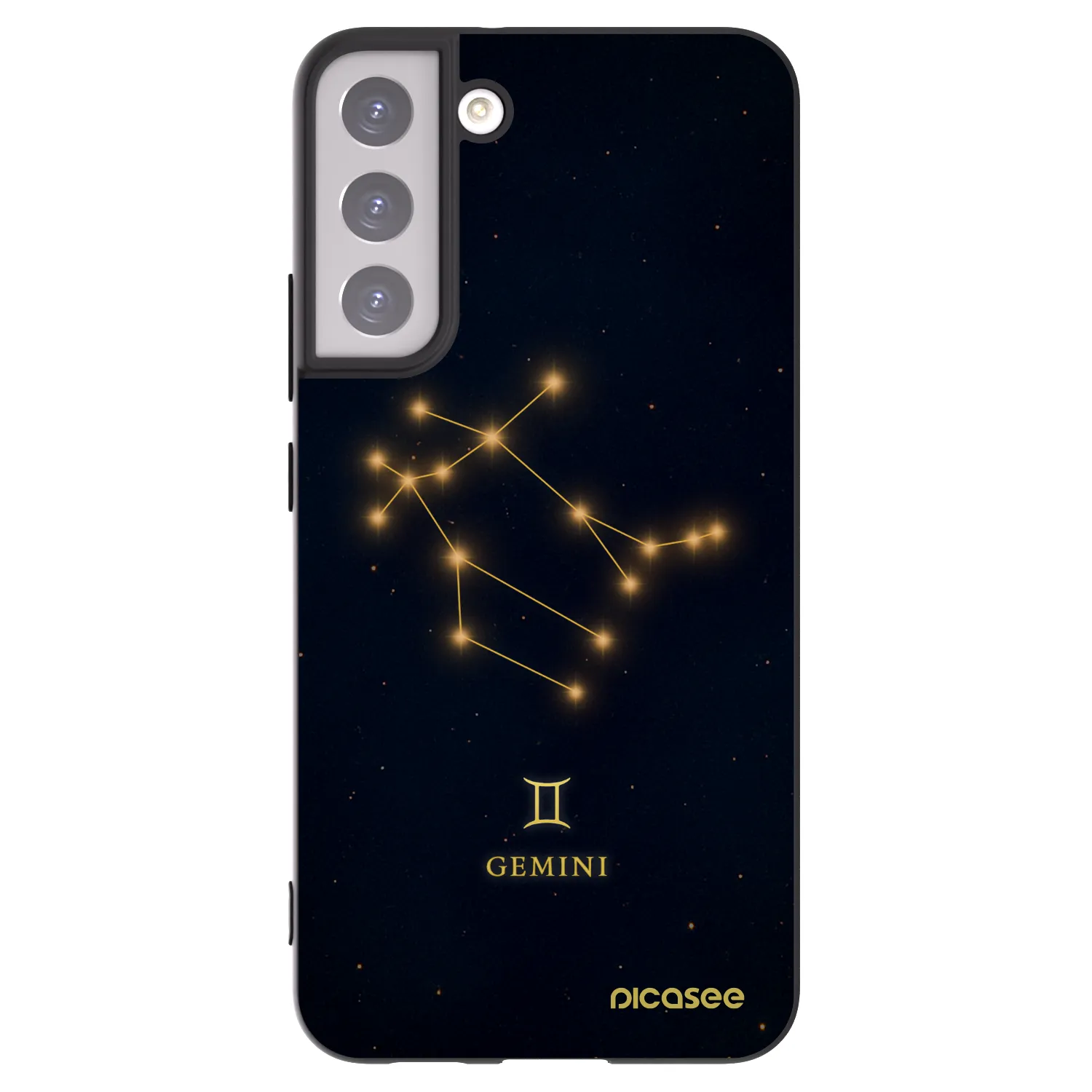 Picasee silikónový čierny obal pre Samsung Galaxy S22+ 5G - GEMINI