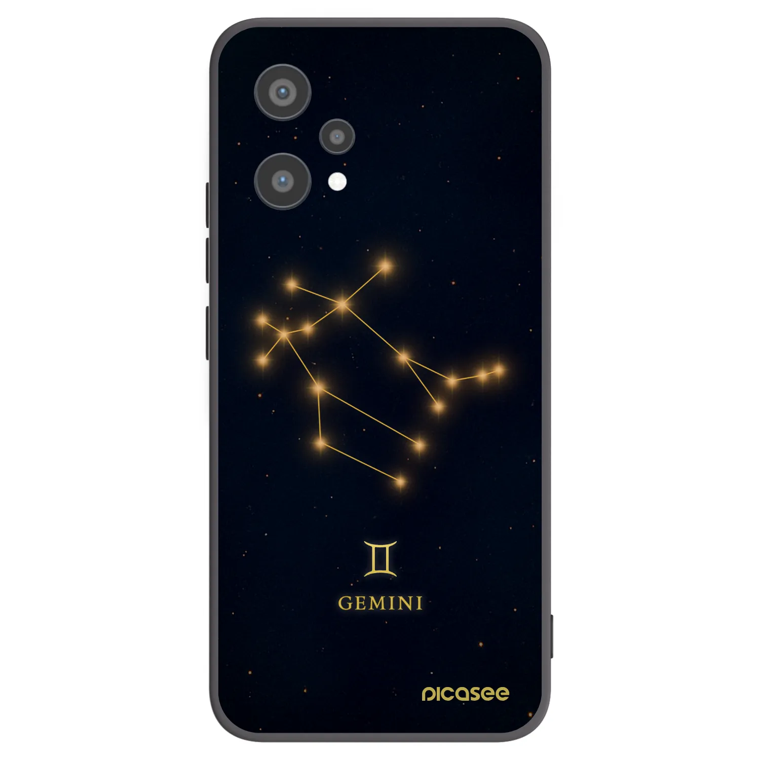 Picasee silikónový čierny obal pre Realme 9 Pro 5G - GEMINI