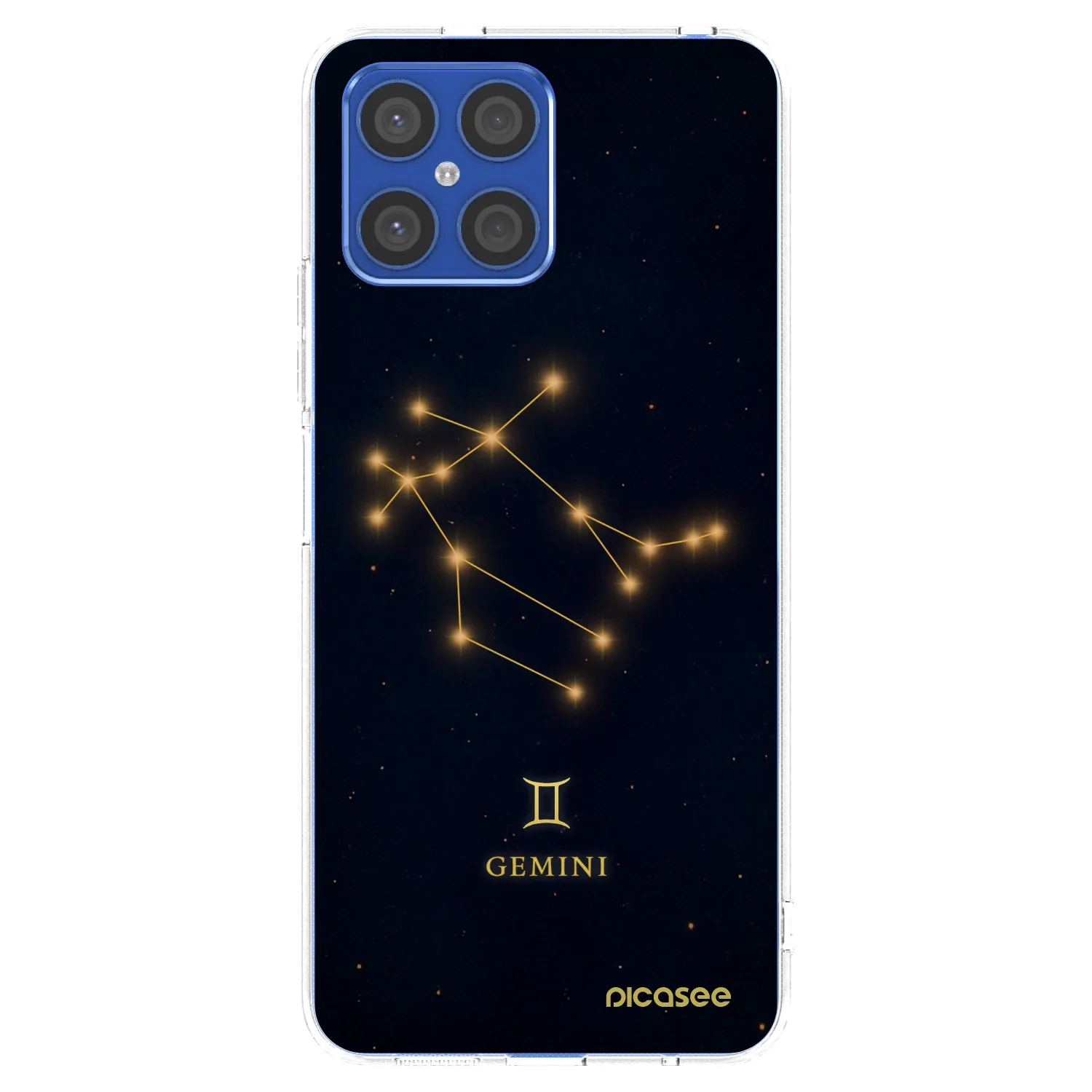 Picasee silikónový prehľadný obal pre Honor X8 4G - GEMINI