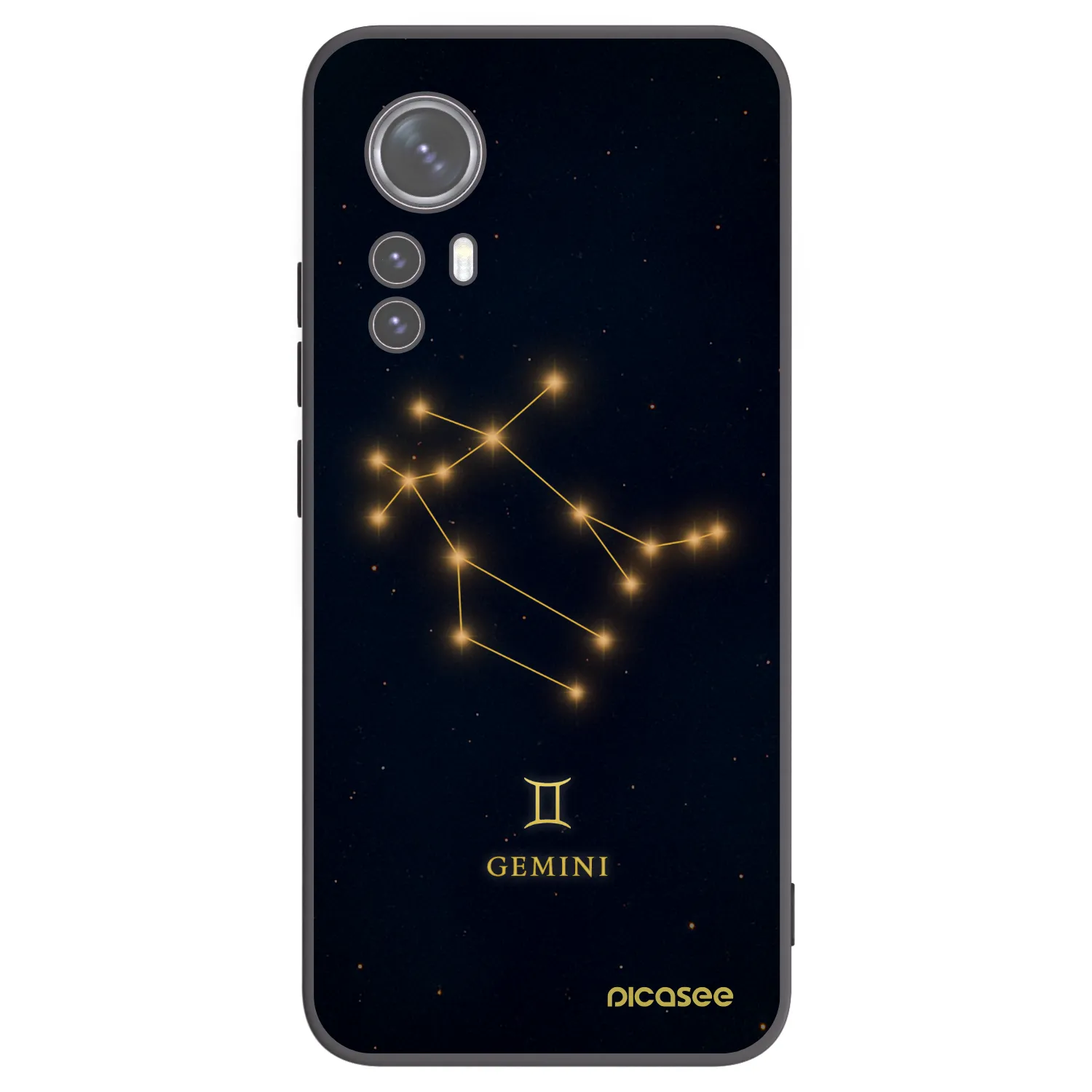 Picasee silikónový čierny obal pre Xiaomi 12X - GEMINI