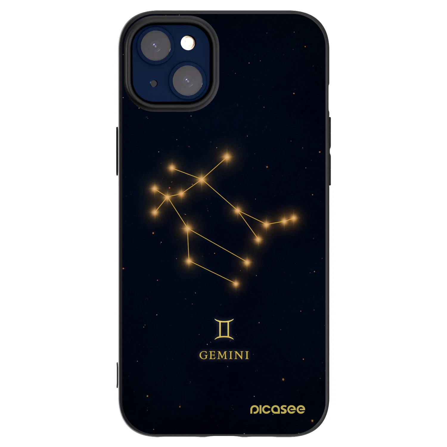 Picasee silikónový čierny obal pre Apple iPhone 14 Plus - GEMINI