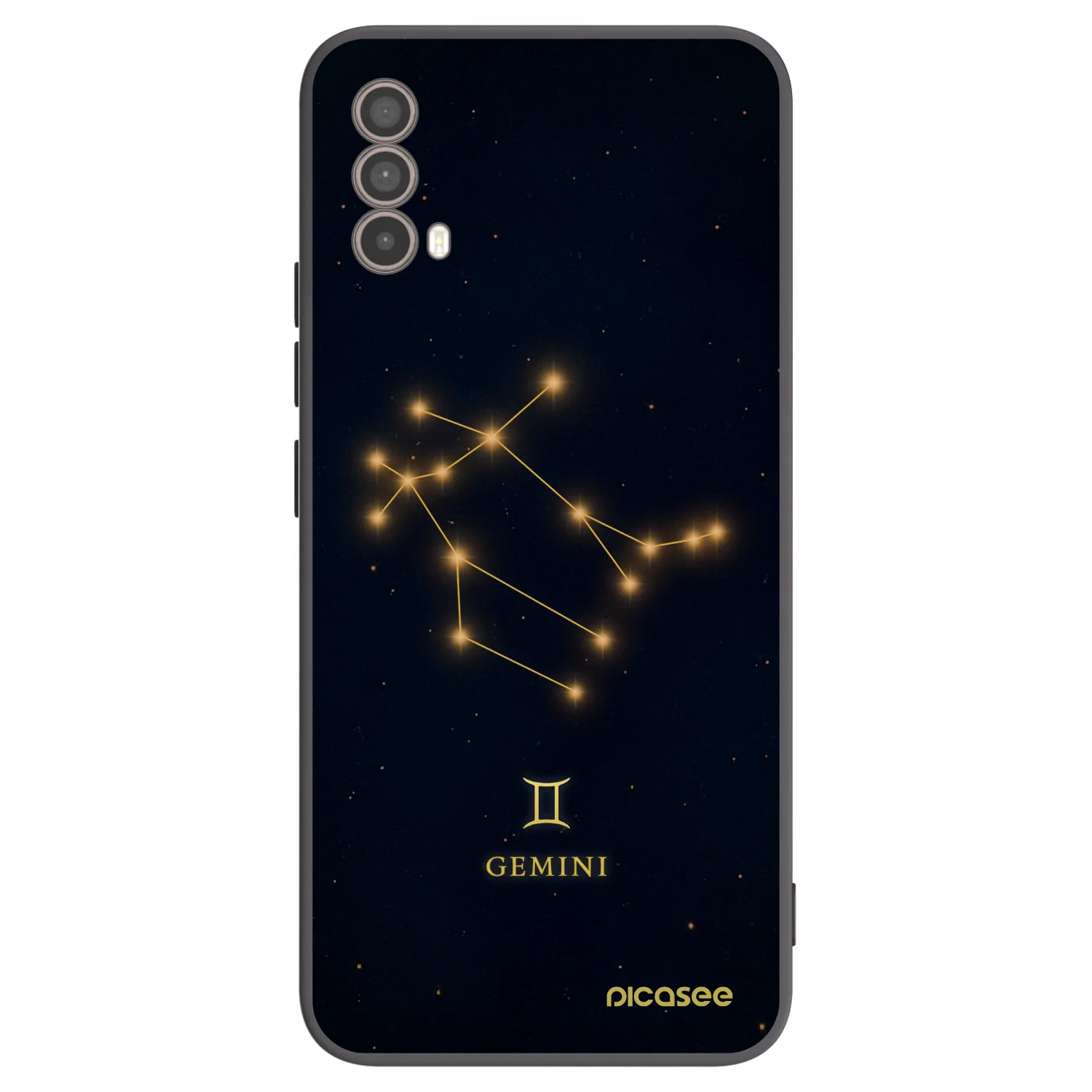 Picasee silikónový čierny obal pre Motorola Moto E40 - GEMINI