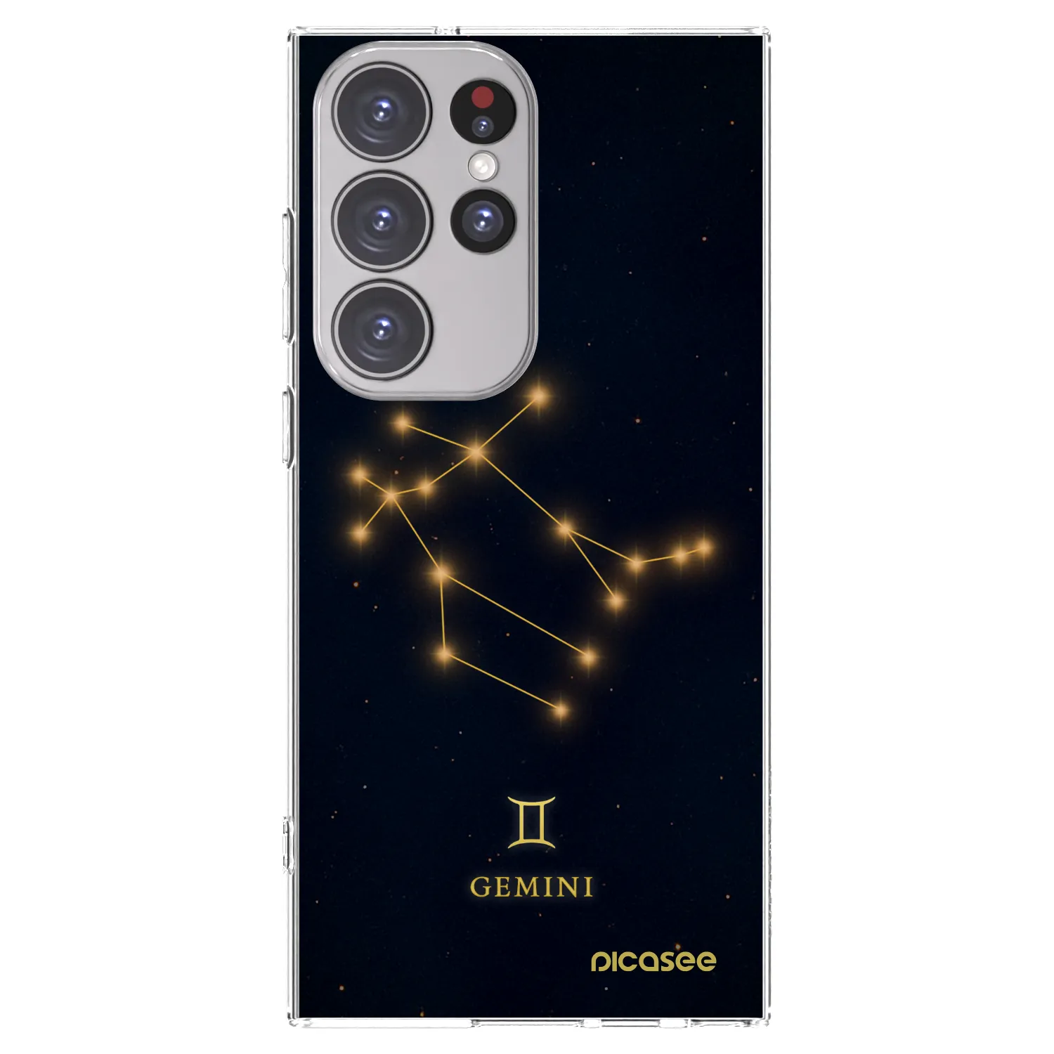 Picasee silikónový prehľadný obal pre Samsung Galaxy S23 Ultra 5G - GEMINI