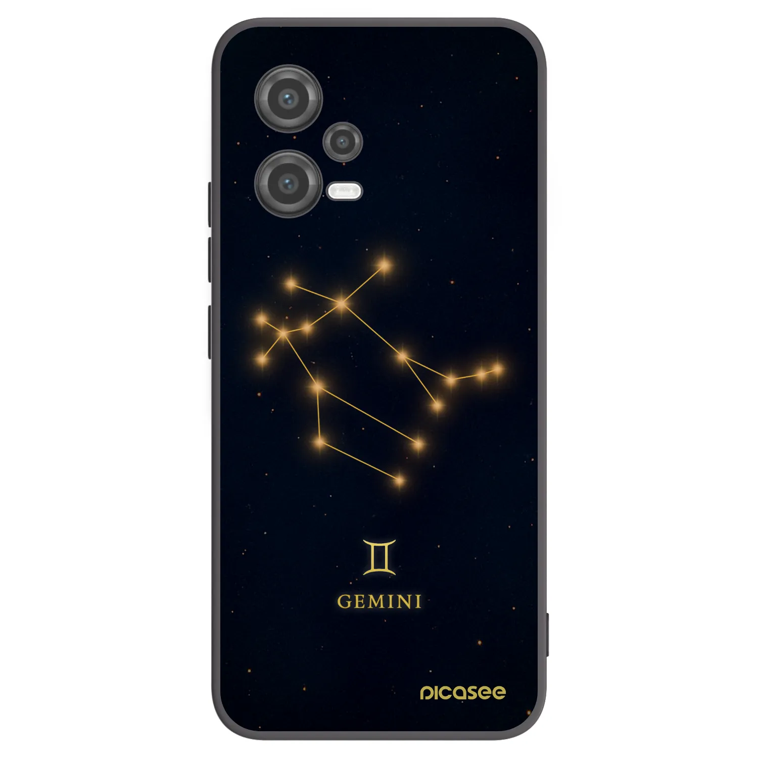 Picasee silikónový čierny obal pre Xiaomi Poco X5 - GEMINI