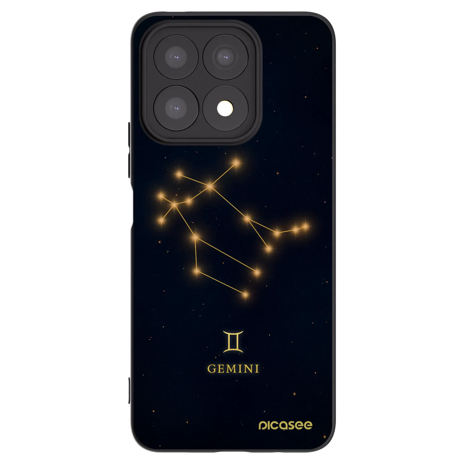Picasee silikónový čierny obal pre Honor X8a - GEMINI