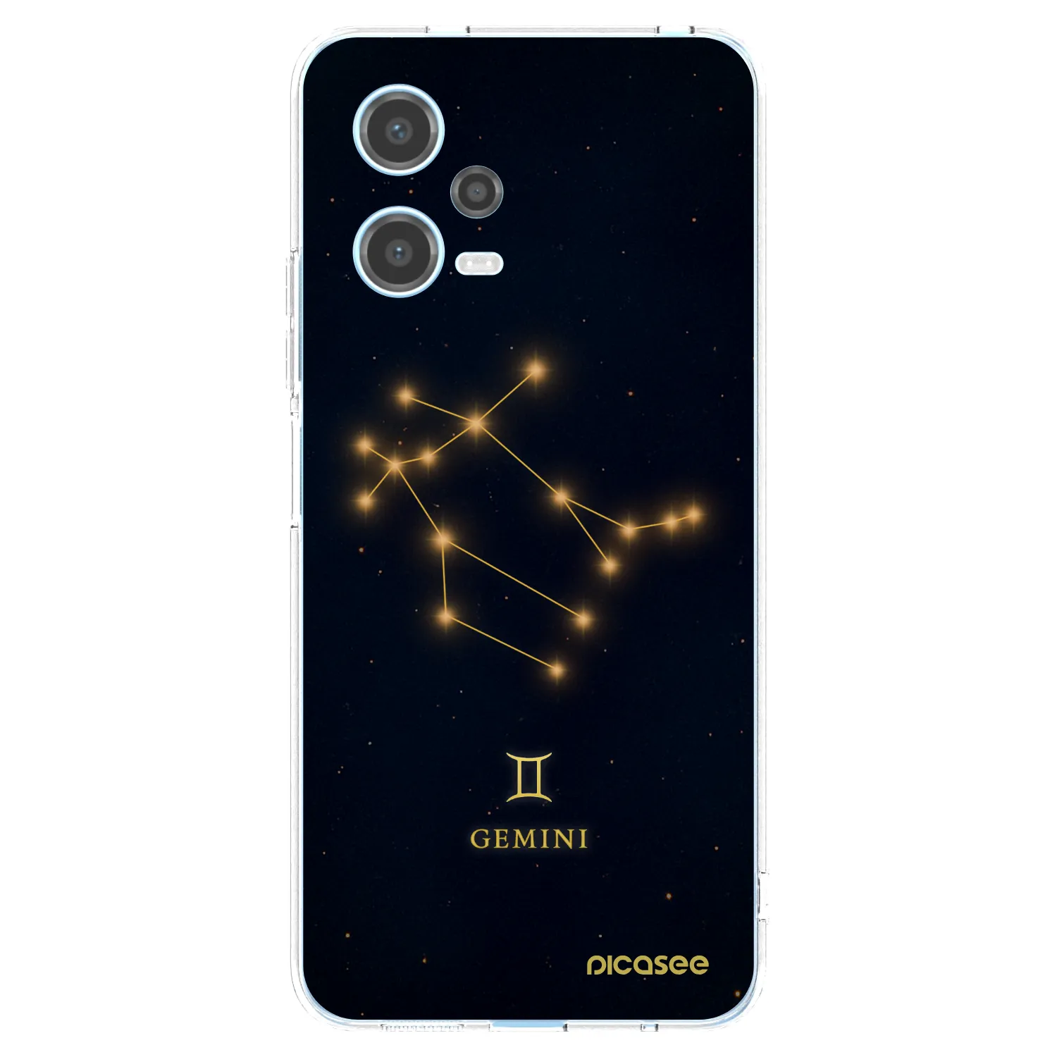 Picasee silikónový prehľadný obal pre Xiaomi Redmi Note 12 5G - GEMINI