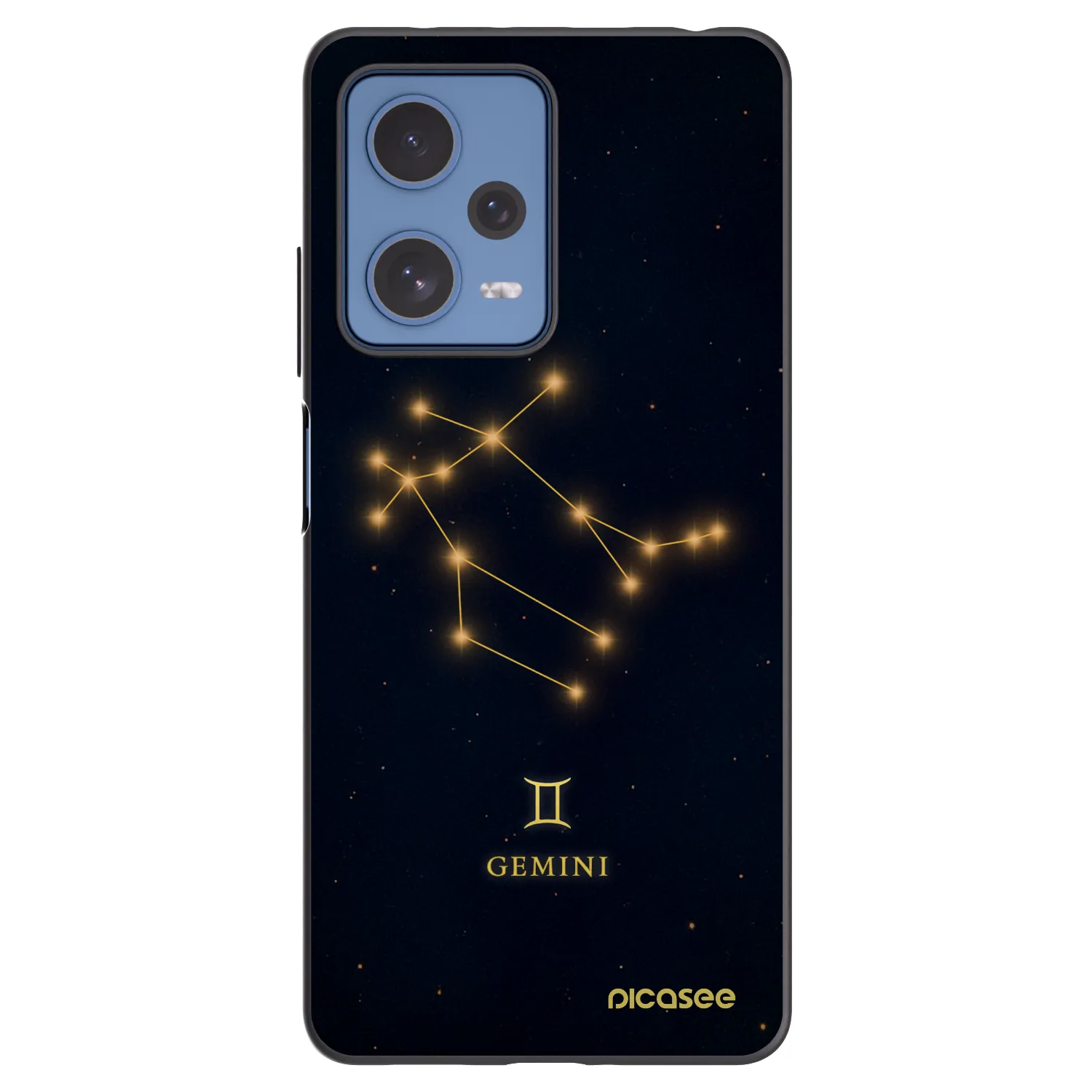 Picasee silikónový čierny obal pre Xiaomi Redmi Note 12 Pro 5G - GEMINI