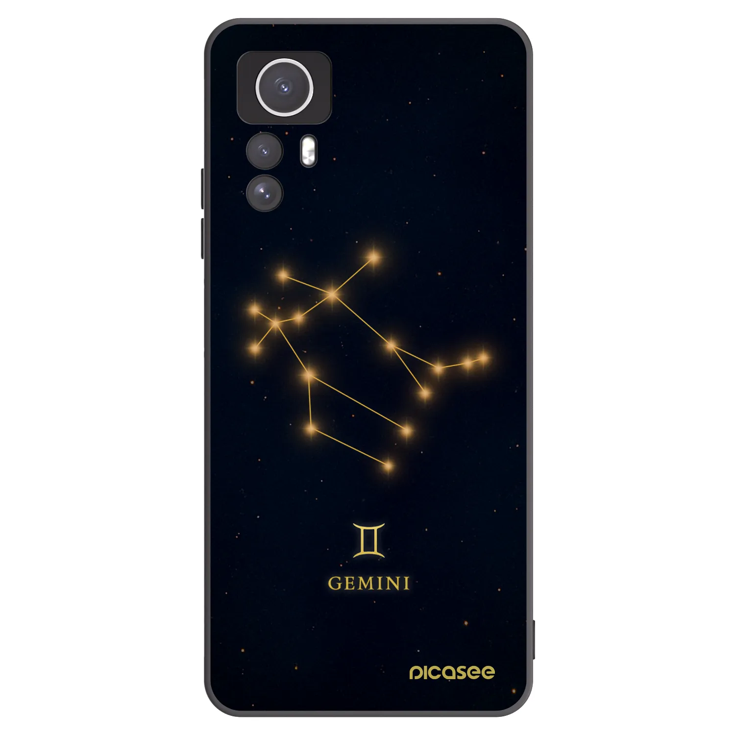 Picasee silikónový čierny obal pre Xiaomi Redmi Note 12S - GEMINI