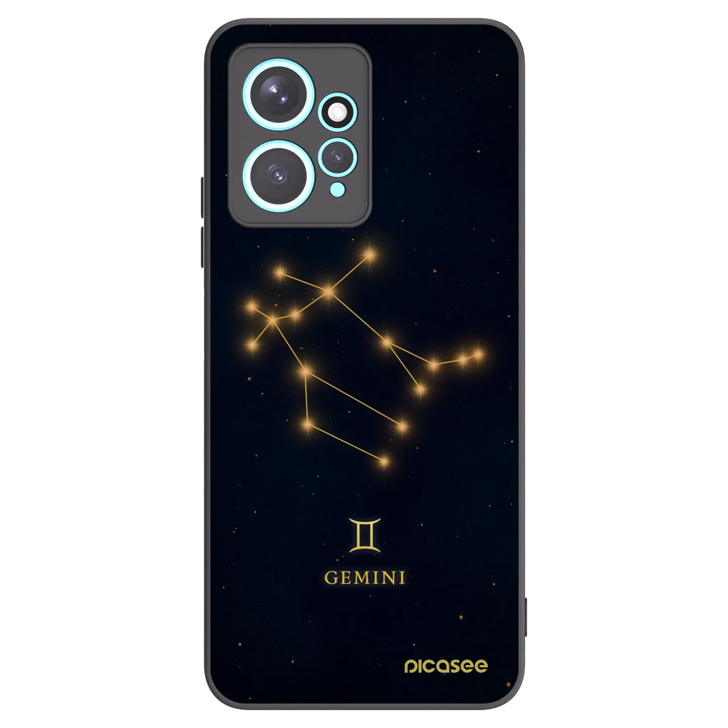 Picasee silikónový čierny obal pre Xiaomi Redmi Note 12 4G - GEMINI