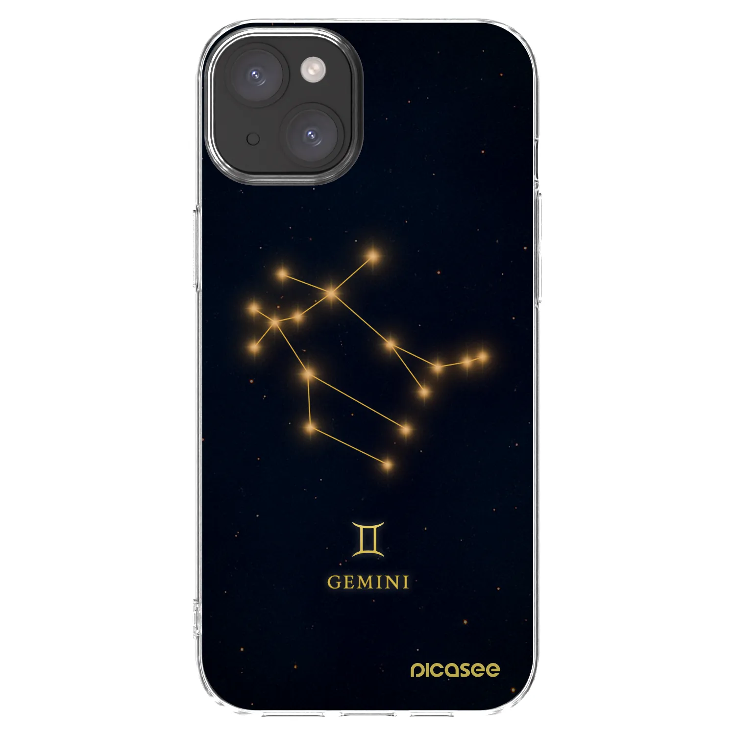 Picasee silikónový prehľadný obal pre Apple iPhone 15 Plus - GEMINI