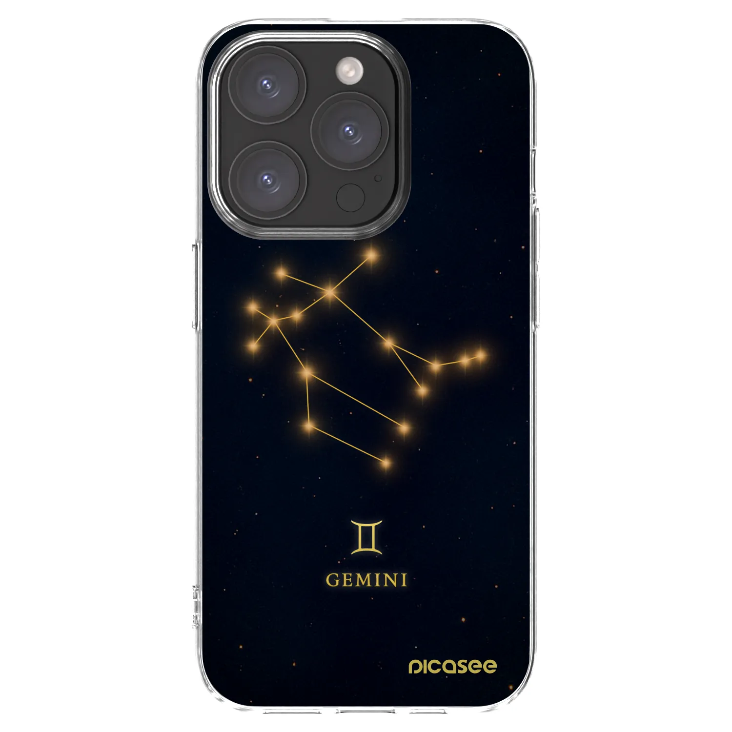 Silikónový prehľadný obal pre Apple iPhone 15 Pro - GEMINI