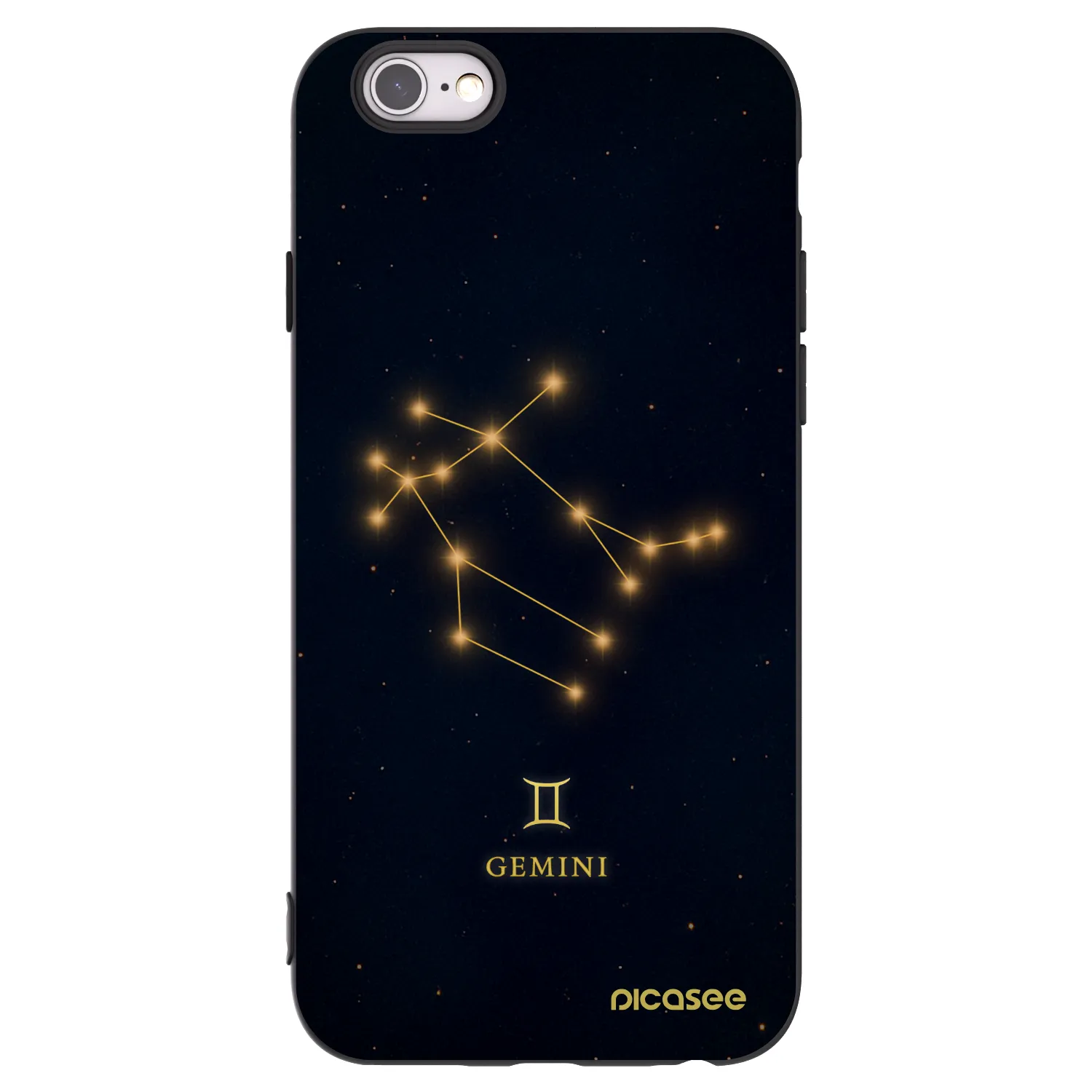 Picasee silikónový čierny obal pre Apple iPhone 6/6S - GEMINI