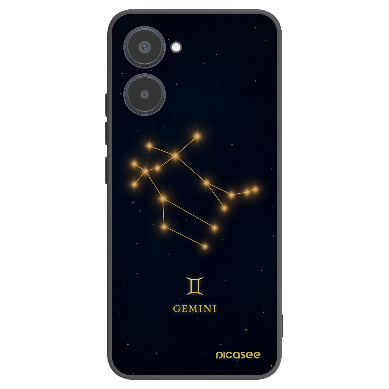 Picasee silikónový čierny obal pre Realme 10 4G - GEMINI