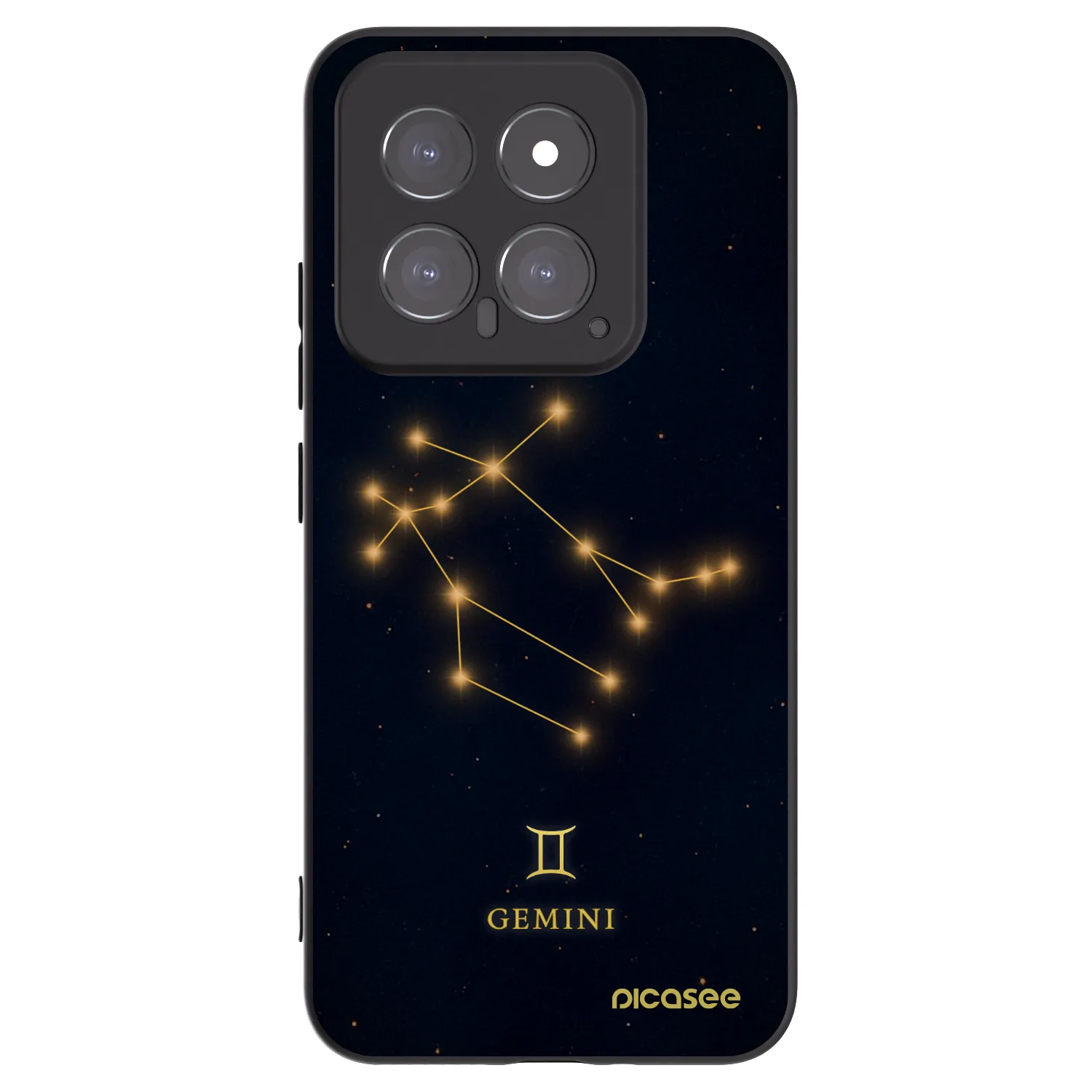 Picasee silikónový čierny obal pre Xiaomi 14 - GEMINI