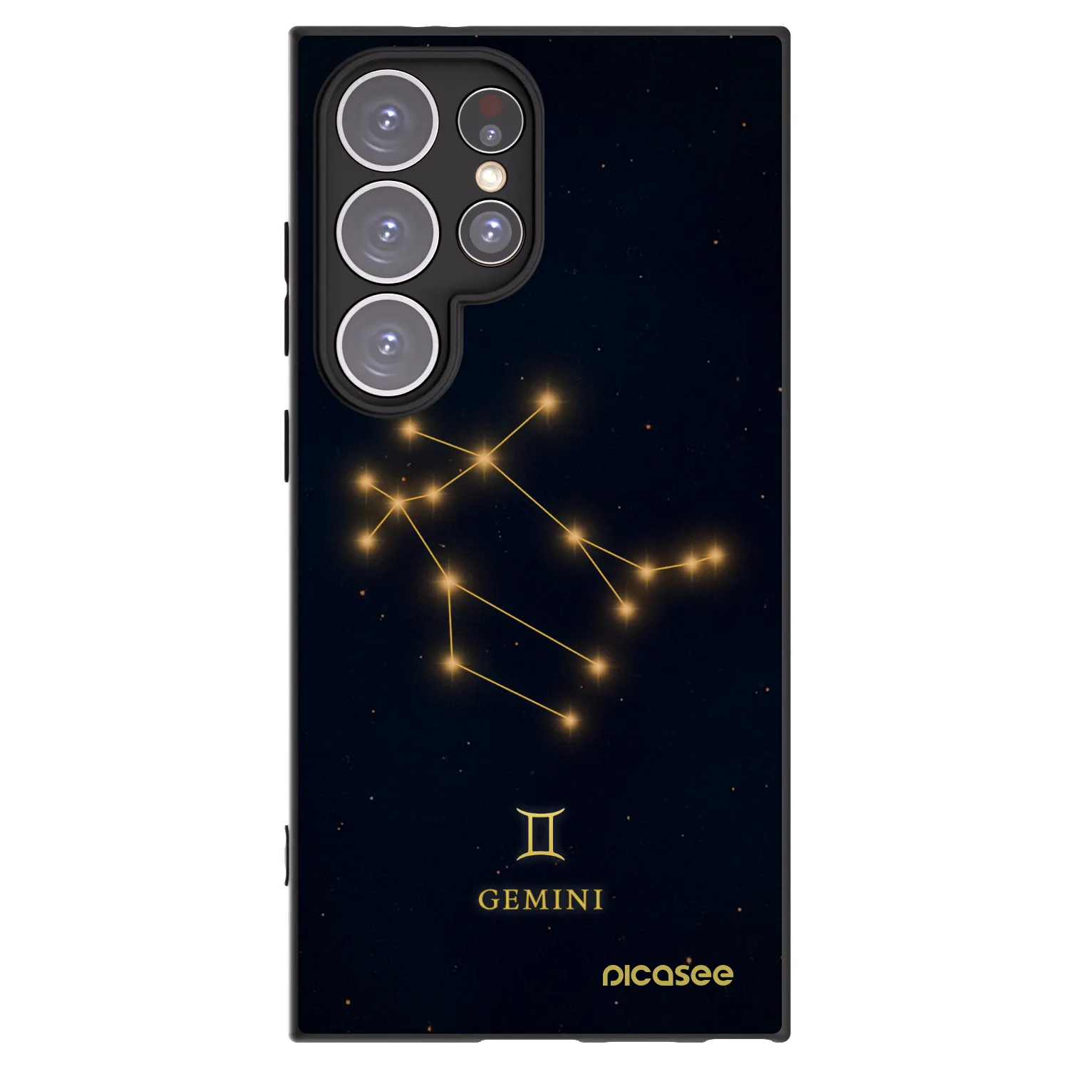 Picasee silikónový čierny obal pre Samsung Galaxy S24 Ultra S928B 5G - GEMINI