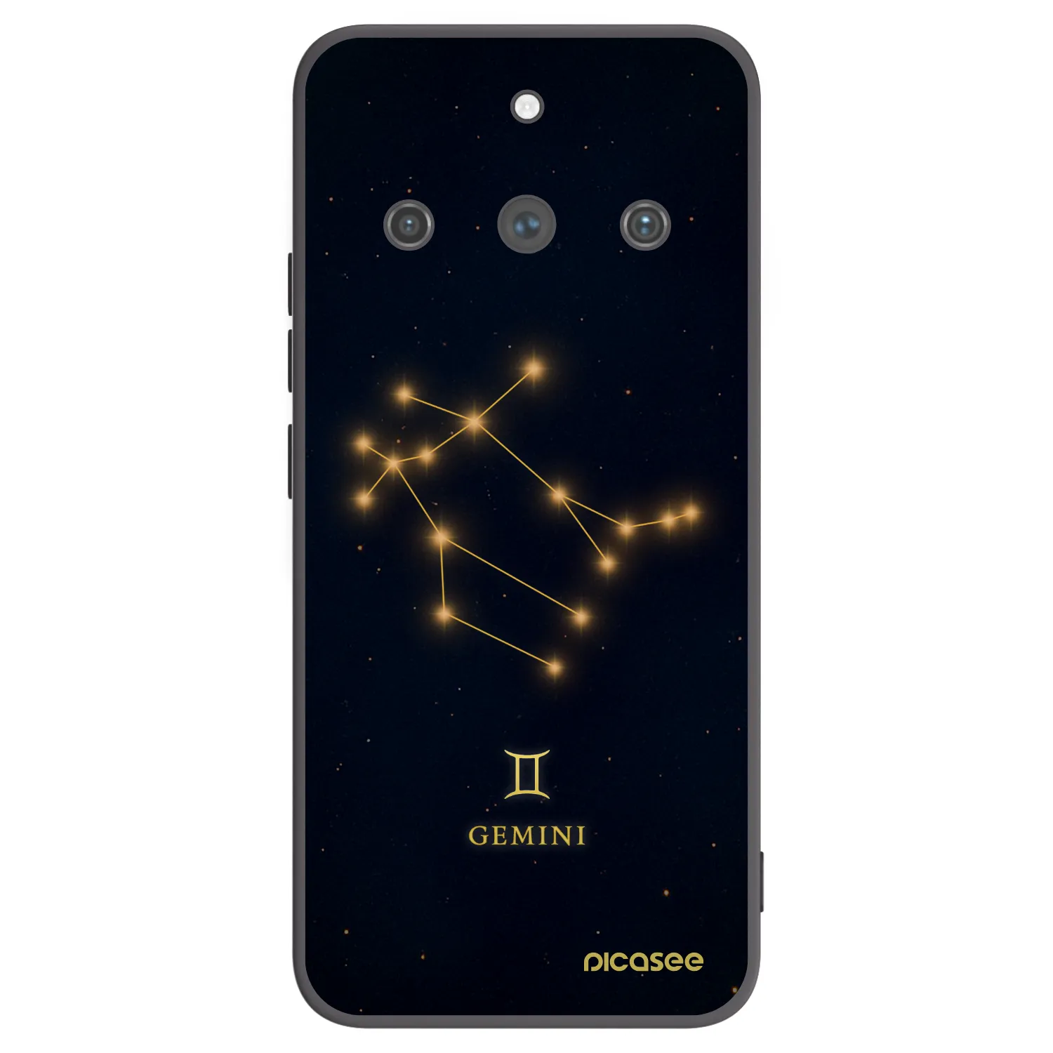 Picasee silikónový čierny obal pre Realme 11 Pro+ - GEMINI